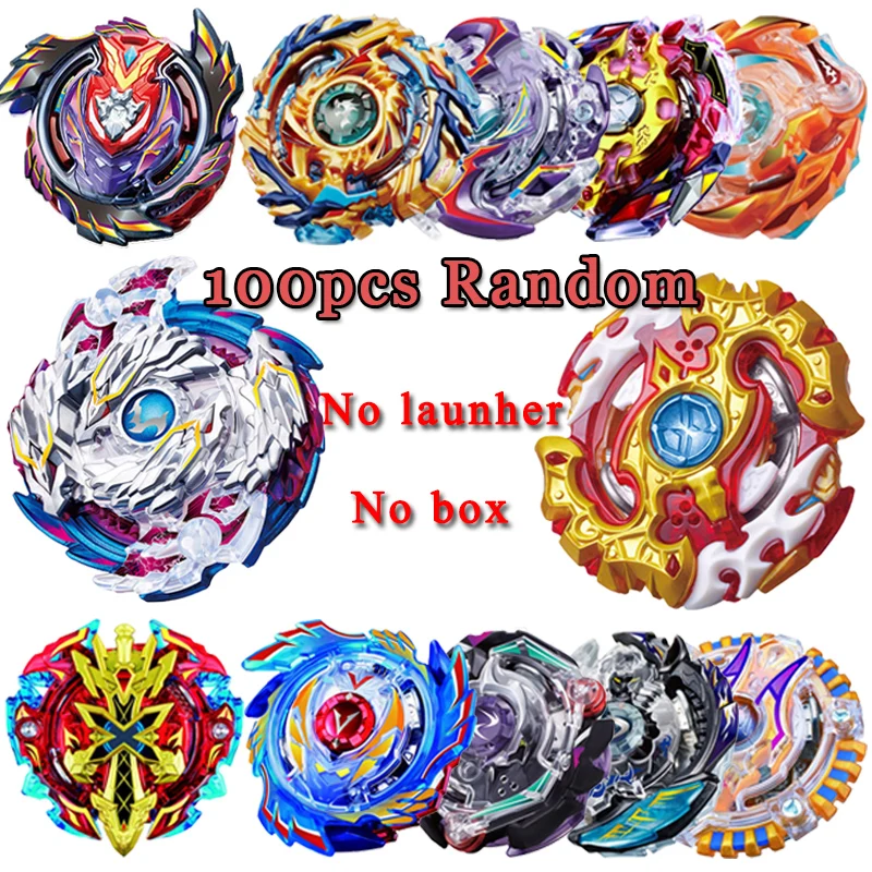

100pcs/set Random Metal Beyblade Burst Game Funsion 4D Arena Sale Bursting Hobbies Spinning Top Toys No Launcher No Box