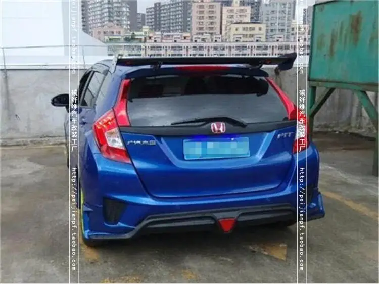 Подходит для HONDA Fit GK5 JS- задний спойлер из углеродного волокна заднее крыло