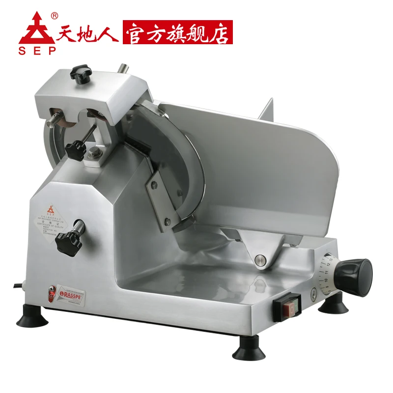 

SS-220C Lamb Meat Slicer Machine Home Commercial Beef and Mutton Rolls 9 Inch Semi-automatic Meat Grinder with Free Shipping