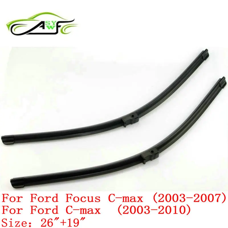 Бесплатная доставка стеклоочистители для Ford Focus C-max (2003-2007) и (2003-2010) 26 &quot+ 19&quot
