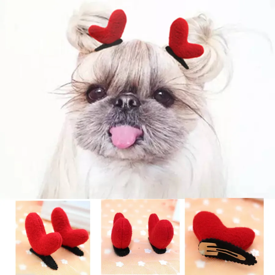 20pcs/lot Christmas Dog Clips Pet Accessories Pet Grooming Cats Clips Dog Hairpin Hair Accessory