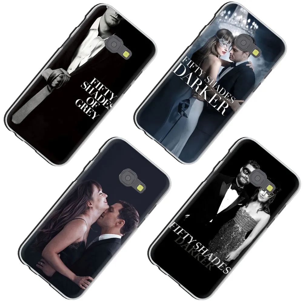 Жесткий серый чехол для телефона Fifty Shades 2015 2016 Galaxy J7 J6 J5 J3 J2 J1 полузавернутый Samsung J