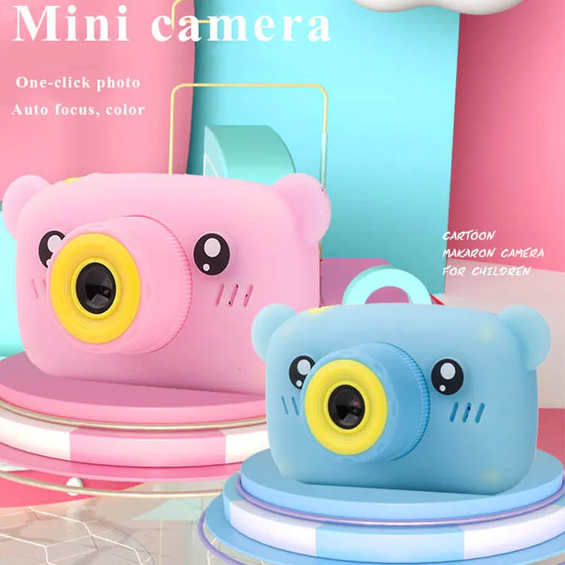 Nuevos juguetes de cámara para niños Mini HD cámaras de dibujos animados tomar fotos regalos para niño niña cumpleaños Cámara juguetes para el Día de los niños|Cámaras estilo apuntar y disparar| - AliExpress