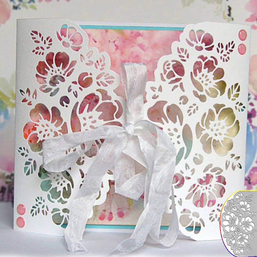 

Lace Flower Edge Metal Cutting Dies Stencil Template For DIY Scrapbooking Embossing Paper Card Album Decoration Craft New Dies