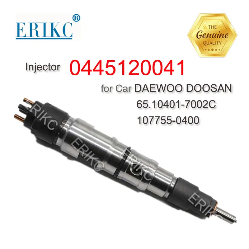 

ERIKC 0445120041 New Diesel Engine Injection 0 445 120 041 Common Rail Fuel Injectors 0445 120 041 for DAEWOO DOOSAN 107755-0400