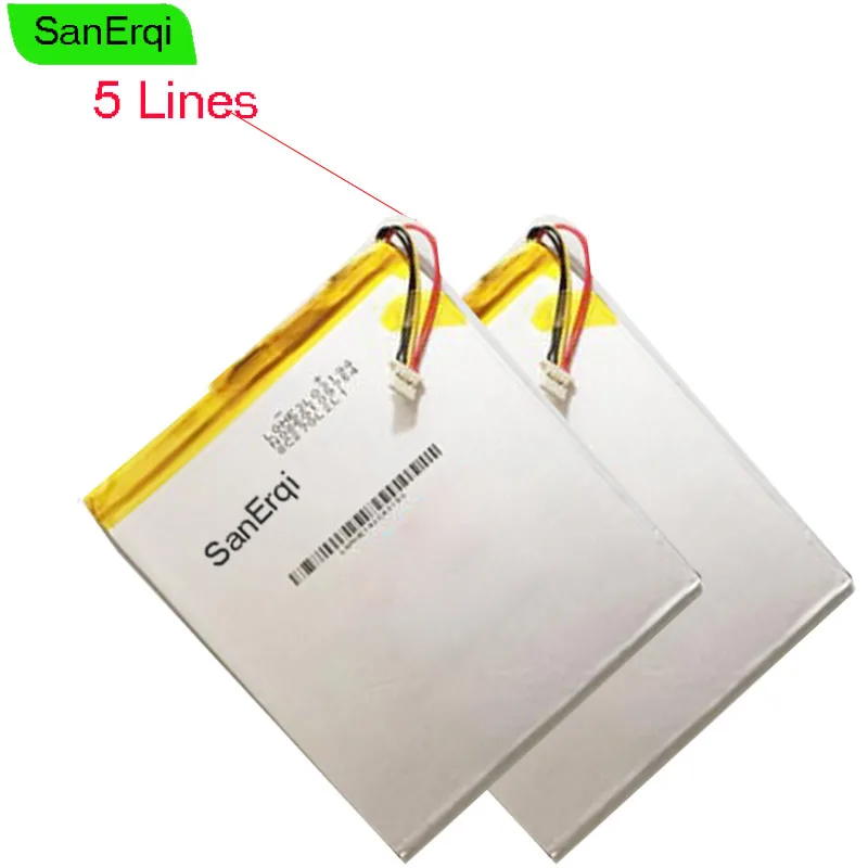 

SanErqi 5 wire 409694 3.7V 5000MAH Polymer batteries For Onda Tablet battery 409694P V820W 5lines Battery