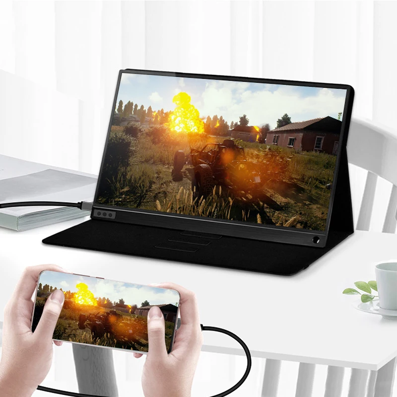 15 6 дюймовый ЖК монитор Портативный Ультратонкий 1080P IPS HD USB Type C дисплей для
