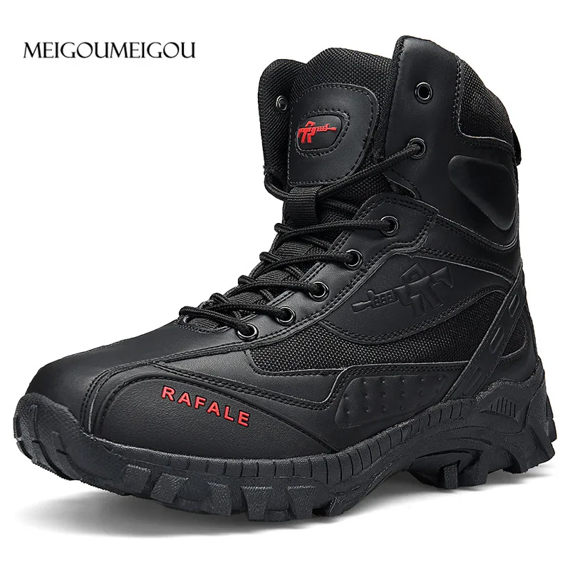 MEIGOUMEIGOU 2018 Newest Men Boots Durable Rubber Army Boots Men Non-slip Waterproof Men Ankle Boots Winter Platform Boots Men MEIGOUMEIGOU 2018 Newest Men Boots Durable Rubber Army Boots Men Non-slip Waterproof Men Ankle Boots Winter Platform Boots Men