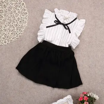 

2PCS Girls Clothes Summer T-shirt Tops+Pants Outfits Toddler Dress 2-7Y