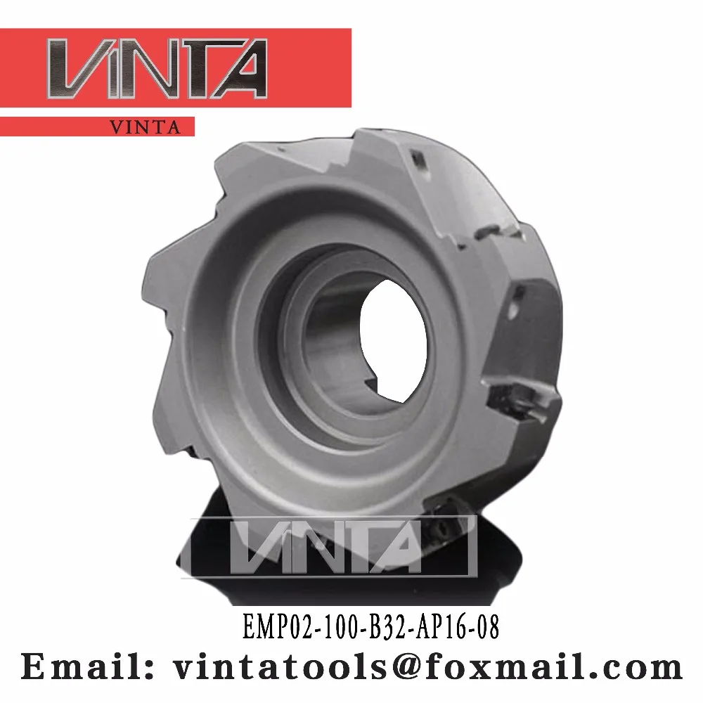 Free shipping EMP02 100 B32 AP16 08 Indexable milling cutter matched