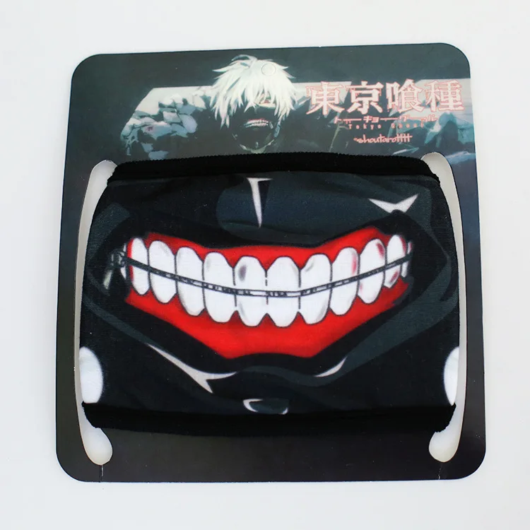 50 шт. Токийский Гуль 2 Kaneki Кен хоррор Хэллоуин косплей маска зимняя хлопковая