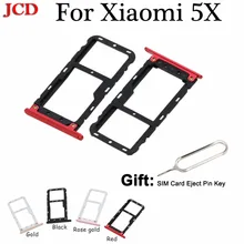 JCD для Xiaomi mi A1 5X mi 5X mi A1 M5X 5," поднос SIM карт памяти держатель заменитель адаптера Запчасти для Xiaomi 5X золото черный красный