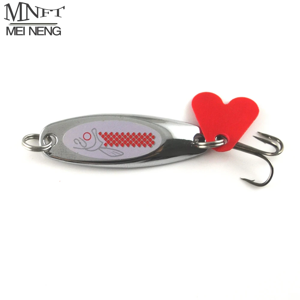 Mnft 10pcs Spoon Hard Lures Sequins Metal Bait Jig Wobbler Lure