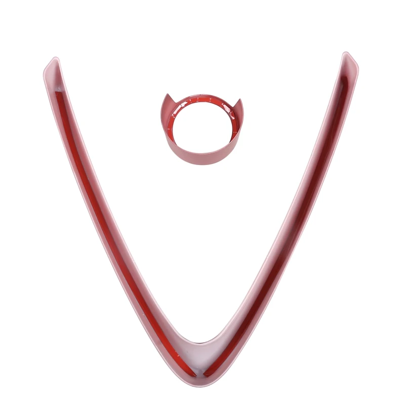 

Red For Alfa Romeo Giulia 2017 2018 Abs Plastic Front Grill Decoration Frame Car Accessories 1Pc