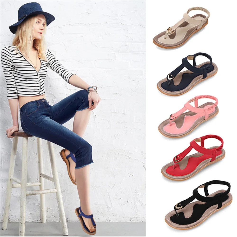 

Rome Retro Sandals women 2019 Fashion Flip flops Shoes woman Platform sandals for women Flat with Shoes