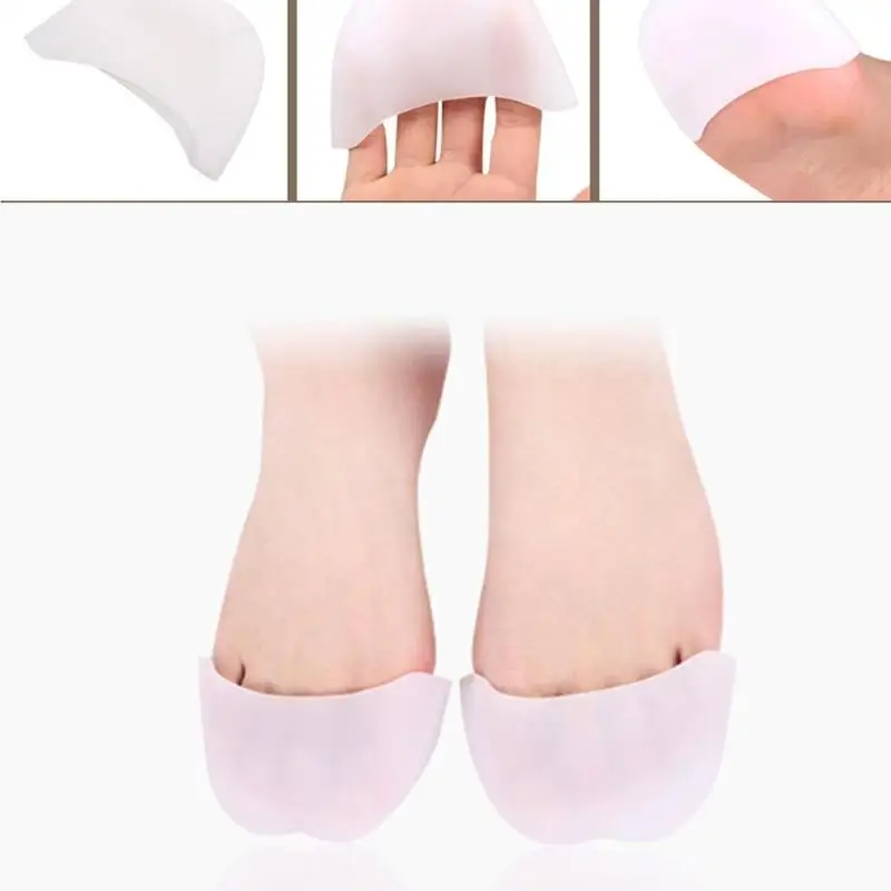 

2pcs/Set Toe Forefoot Pad Gel Silicone Half Yard Protectors for Feet Insole Foot Care Silicone Orthopedic Mat