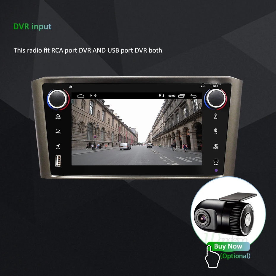 Perfect DSP IPS 4G 64G 8CORE Android 9.0 Car navigation For Toyota Avensis T25 2002-2008 GPS stereo audio radio no dvd player 28
