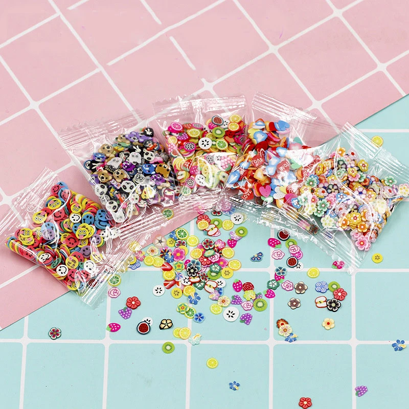 

1000 Pieces Plasticine Addition Soft Ceramic Fruit Piece Mixed Fruit Bar Nail Jewelry Mobile Beauty Patch Slime Diy Supplies