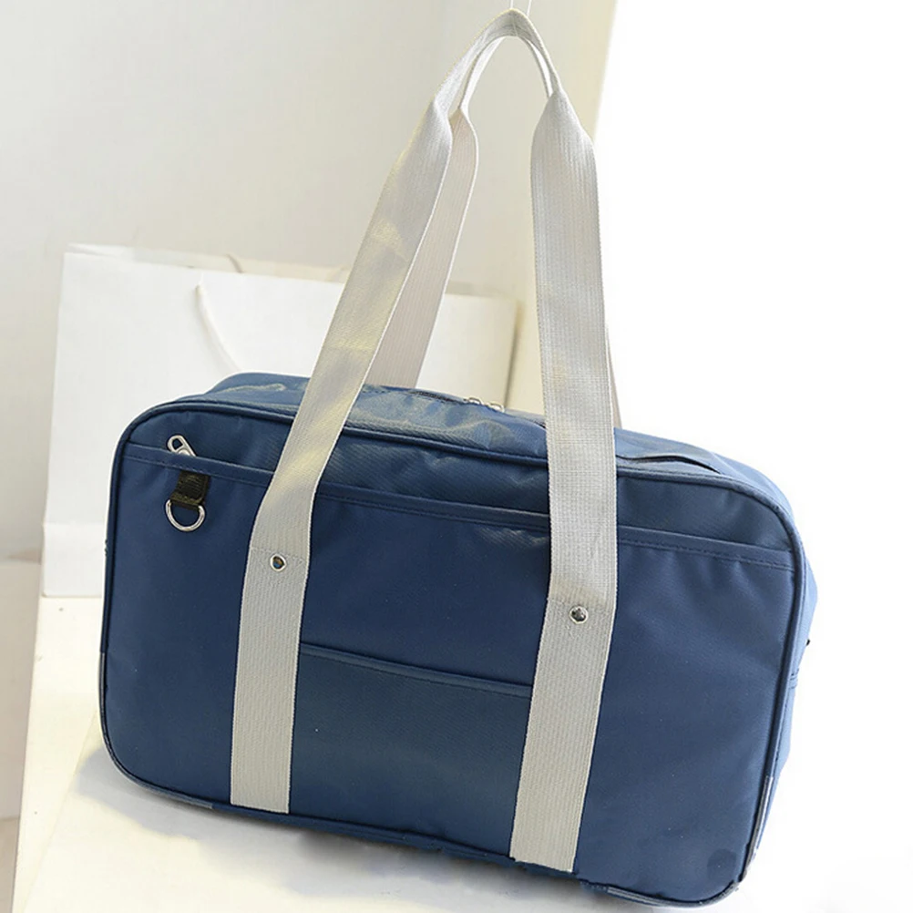 Us 11 3 17 Off Jetting Solid Anese Handbags Oxford Travel Bag Women Shoulder Bags High School Students Bookbags Single Square Satchel Bolsa In