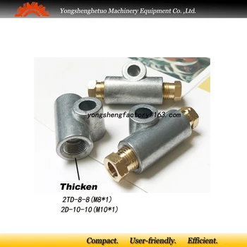 

hose connector tube joint 2TD-8-8 2TD-10-10 for lubrication pipeline