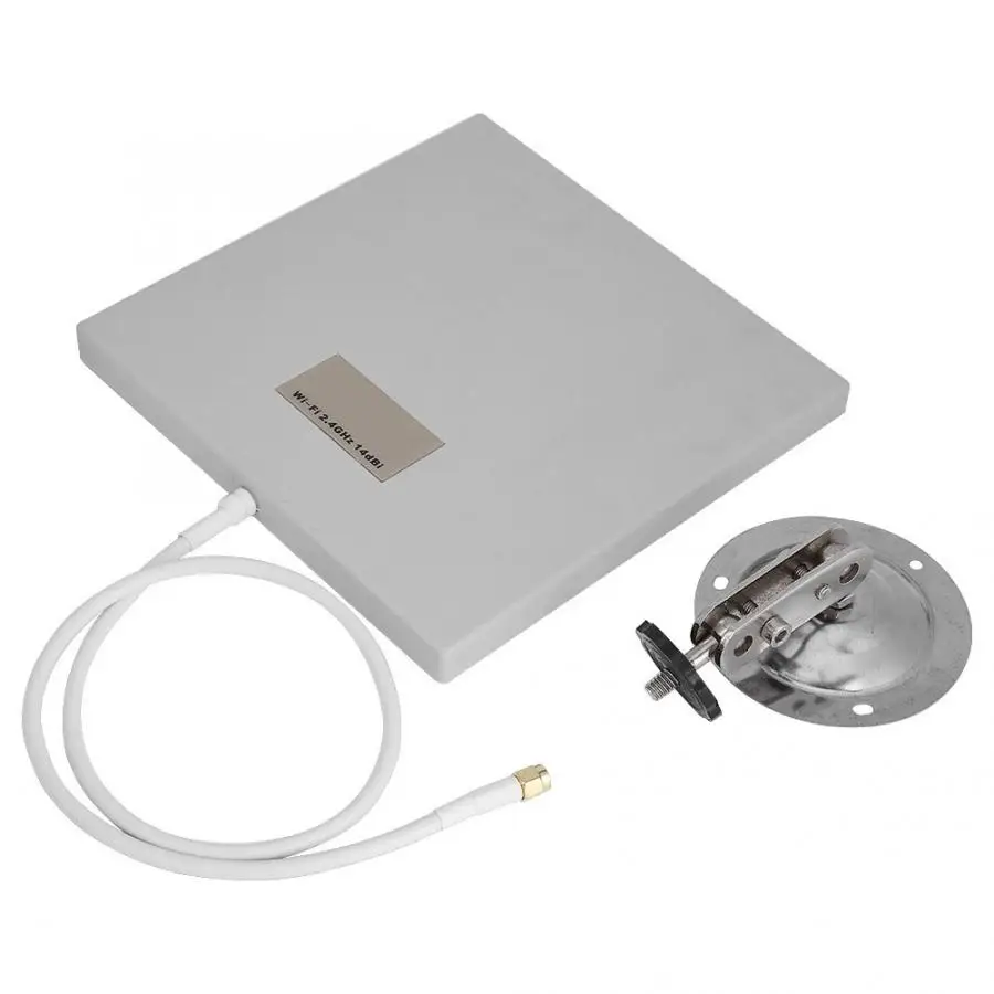 

Antenna Panel 2.4Ghz 14 dbi High Gain WiFi Extender Directional Long Range High Quality Aluminu phone antenna