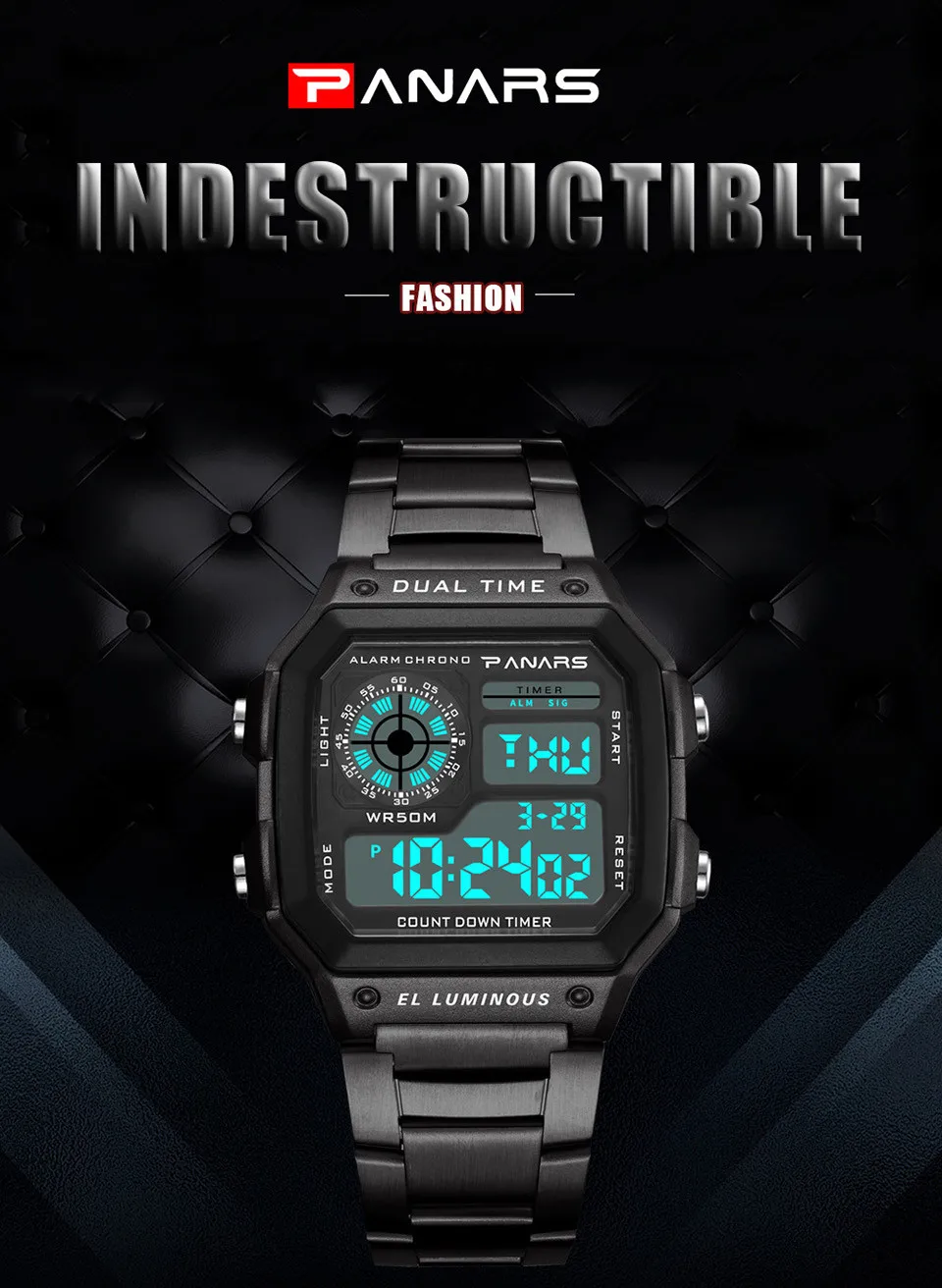 Digital Wrist Watch Men Electronic Watch Luxury Sport Watch LED Display Kol Saati Zegarki Meskie Horloges Mannen Montre Relogios (1)