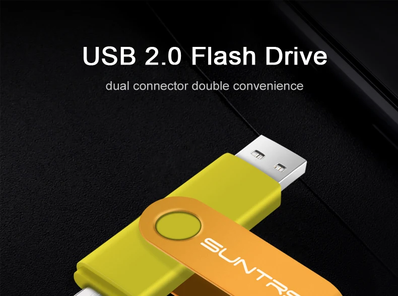 Suntrsi USB флеш-накопитель 64 ГБ высокоскоростной OTG Флешка USB флешка OTG реальная емкость Флешка 4 ГБ 8 ГБ 16 ГБ 32 ГБ