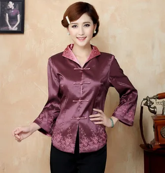 

Free Shipping Autumn Winter Chinese Tradition Women's Embroider Flower Jacket Coat Warm M L XL XXL 3XL 4XL 5XL 291A