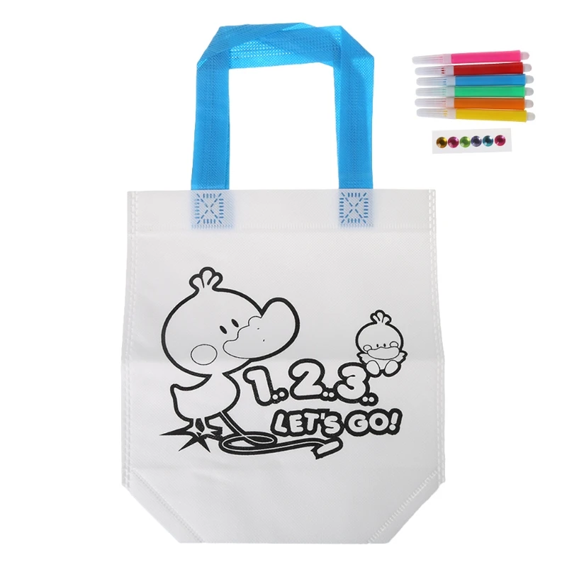 Игрушечные аксессуары рисунок «сделай сам» цветная сумка для рукоделия обучение рисованию игрушки с безопасной ручкой для воды