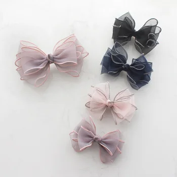 

Original Design Handmade Multi-layer Stereo Organza Bow Hairpin Korean New Fashion Lady Hair Accessories