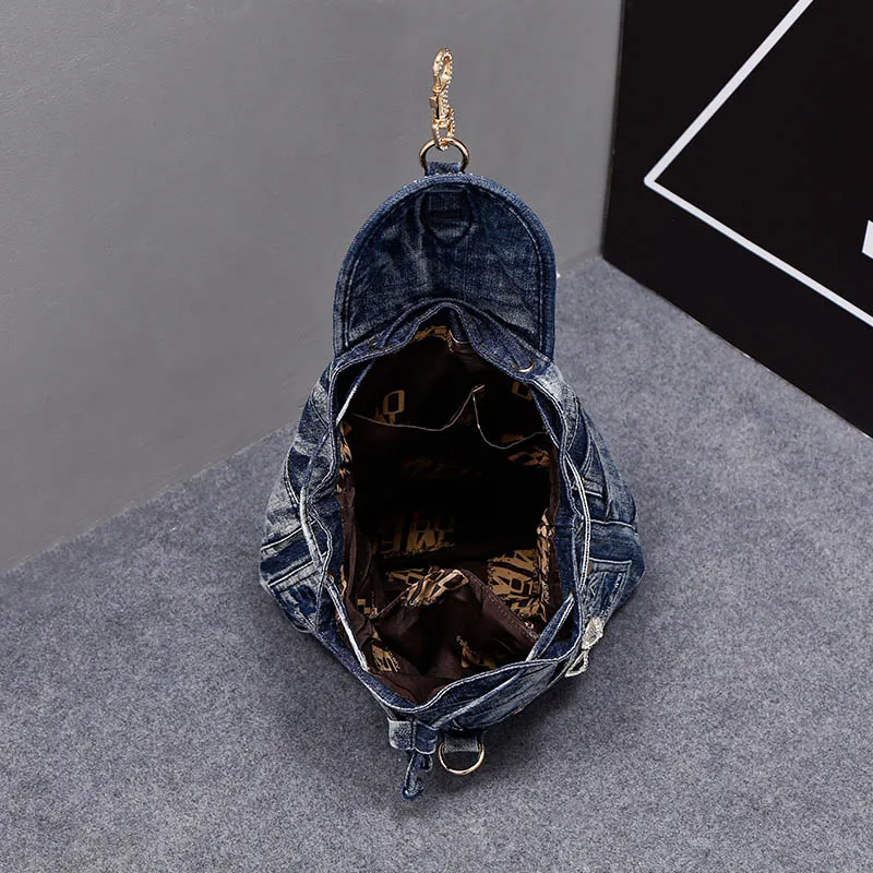 Yd ever mochila feminina Женский Рюкзак джинсовый подростковый рюкзак для девочек Дорожная