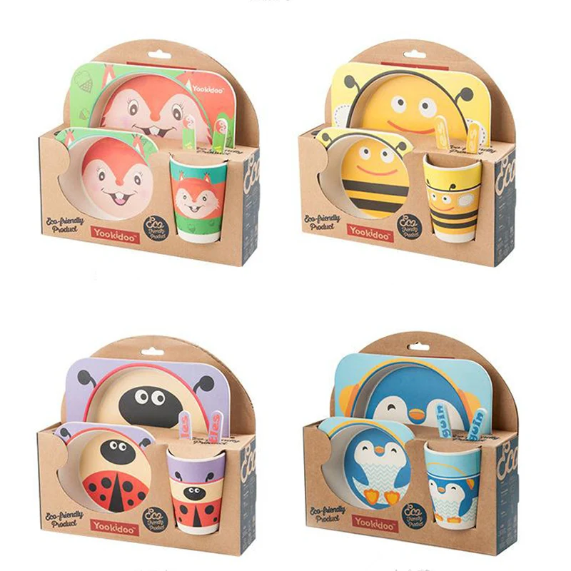 Baby Plate Bowl Set Dinnerware Feeding Set Kids Plate Dishes Dinner