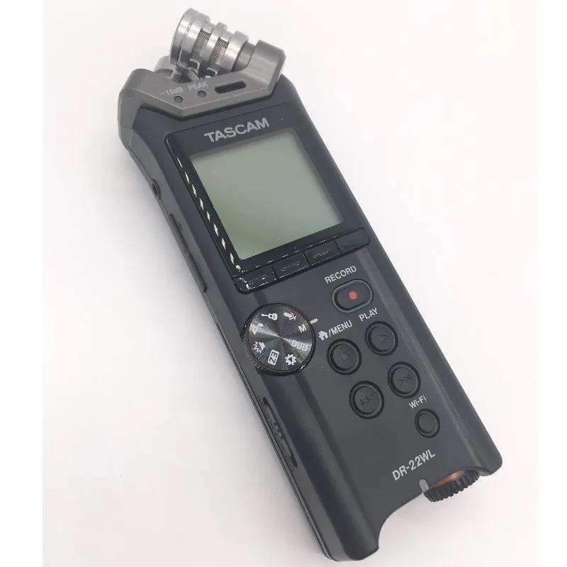 Tascam DR-22WL портативный ручной диктофон с Wi-Fi, XY шаблон Стерео конденсаторный микрофон двойной формат функция записи