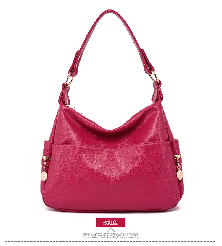 Повседневное новые сумки для женщин Bolsa feminina плечи сумки известных брендов кошельки и сумки кожаные женские сумки - Цвет: rose