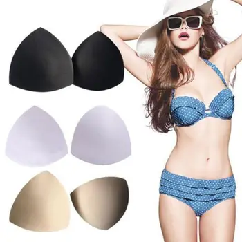 

1pair Insert Push Up Incrassation Removeable Enhancer Bra Pads Swimsuit Bikini