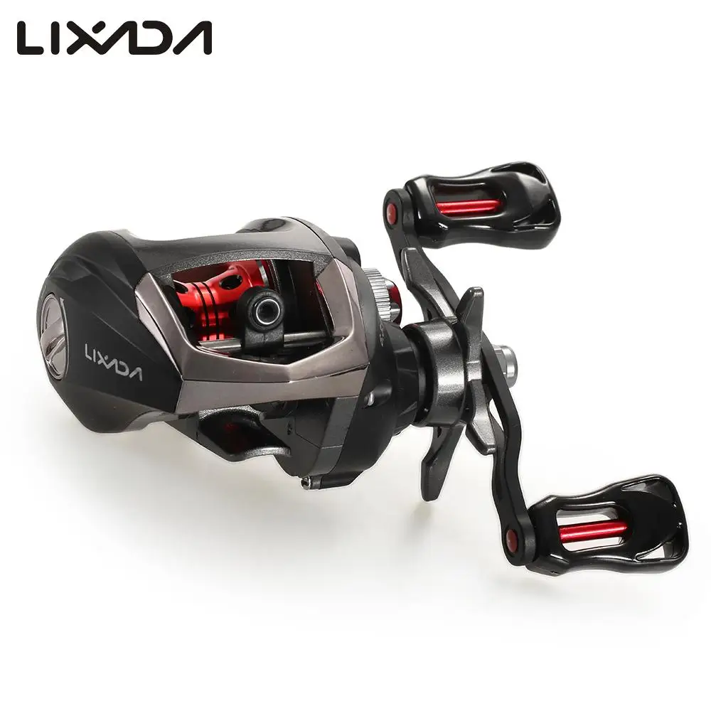 

Lixada Fishing Reel 12+1 Ball Bearings Baitcasting Reel Fishing Fly High Speed with Magnetic Brake System De Pesca