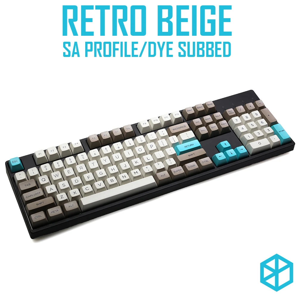 Dsa профиль краситель Sub Keycap набор PBT пластик ретро бежевый для механической клавиатуры бежевый серый голубой gh60 xd64 xd84 xd96 87 104