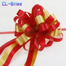 Baby Shower 10pcs Pull Bow Ribbon for Gift Packing Romantic Wedding Birthday Party Decor Home Car Decor DIY Pull Flower Ribbon,9