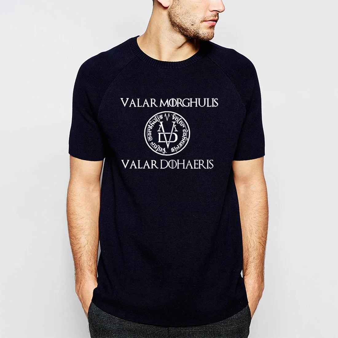 

Valar Morghulis & Valar Dohaeris T Shirt Game Of Thrones Valyrian 2019 Summer Casual Brand T-Shirt Arya Stark Tops Tees BZ096