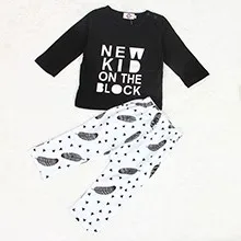 Nerlero/комплекты одежды для малышей; Новая Осенняя стильная одежда с длинными рукавами для мальчиков и штаны; комплекты одежды для новорожденных