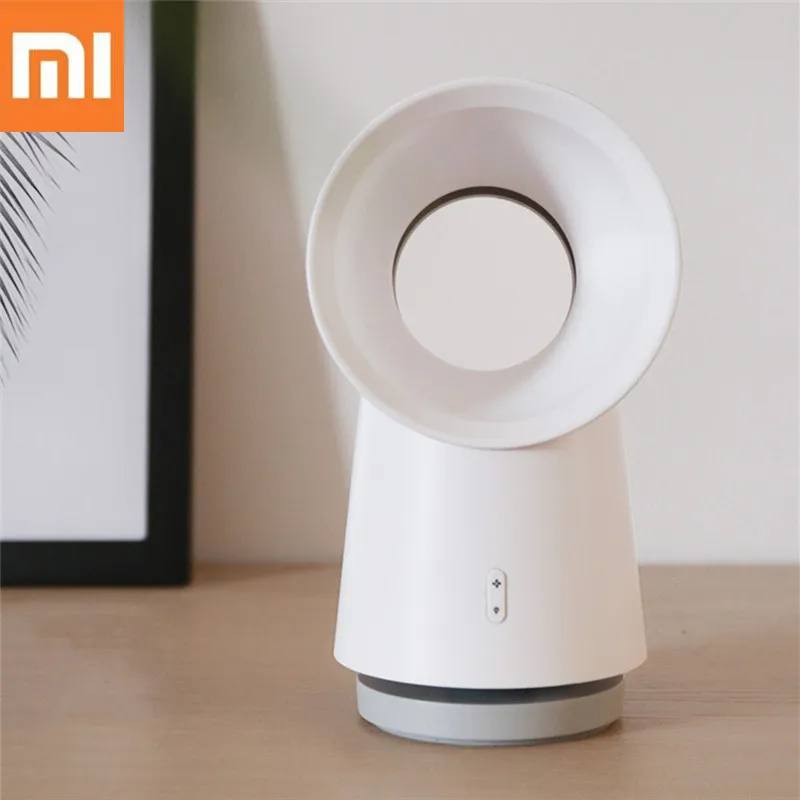 

Xiaomi Happy Life Youpin 2 In 1 Mini Wireless Cooling Fan Bladeless Desktop Portable Fan With LED Warm Light 3 Speed Adjustable
