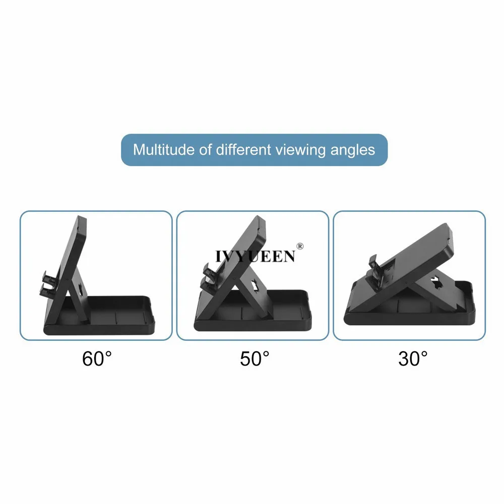 IVYUEEN Противоскользящий компактный игровой стенд для переключателя kingd NS консоль многоугольный регулируемый держатель для стойки док-станции игровые аксессуары