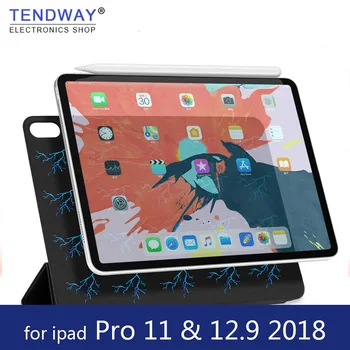 

Tendway For iPad Pro 11 Case for iPad Pro 12.9 2018 Funda Magnetic Ultra Slim Smart Cover For iPad 11 inch Case Holder
