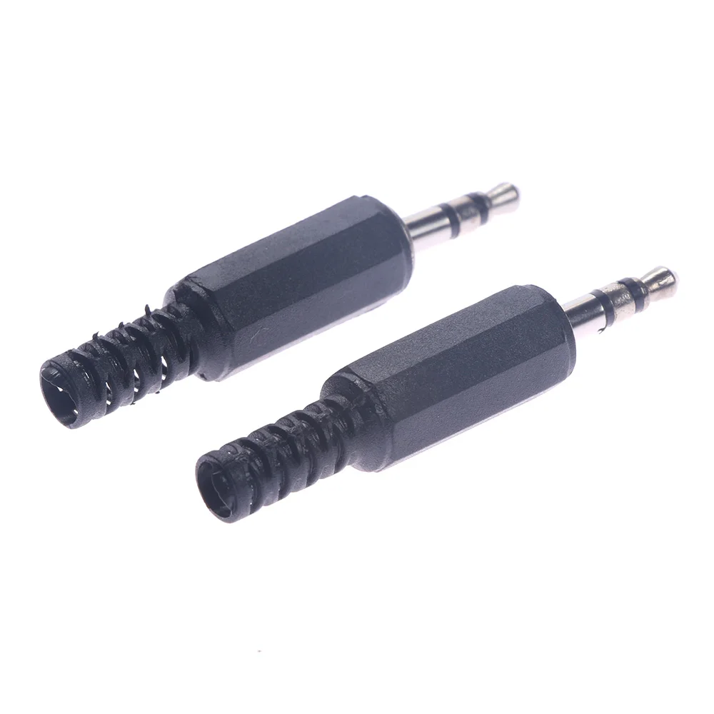2 шт./лот аудиоадаптер Джек Наушники разъем 3,5 мм разъем 3,5 стерео штекер с черным Пластик LX1 Корпус для телефона