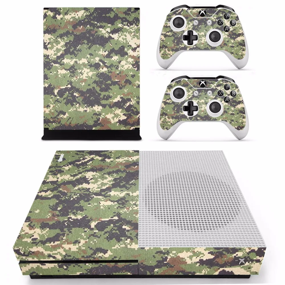 Камуфляжная наклейка для microsoft Xbox One S и 2 контроллера для Xbox One S Skins виниловая наклейка