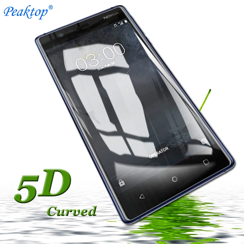 

5D Curved Edge Tempered Glass sFor Nokia 3 Screen Protector Glass FOR Nokia3 Full Cover Phone Film for Nokia 3 TA-1020 TA-1032