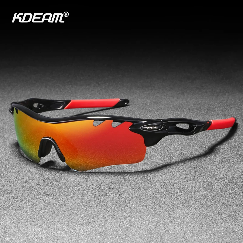 

KDEAM Men's Comfort and Performance Polarized Sunglasses Sports TR90 Frame Materials Sun Glasses Impact Protection KD666