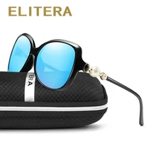 ELITERA Fashion Polarized Sunglasses Women Luxury Brand Vintage Sun glasses Female Butterfly Shades Big Frame Eyewear UV400