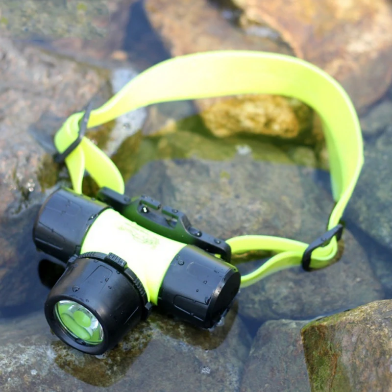 Q5 Diving Light Fill Light Yellow Headlight 18650 Battery Professional