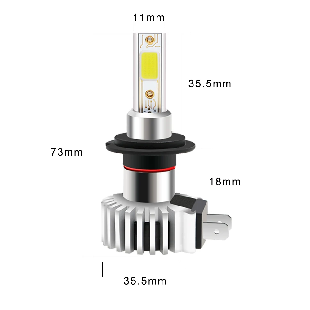 Светодиодные лампы H11 6000 лм белые 9005 k CANBUS H8 H7 9006 9012|Передние LED-фары для авто| |